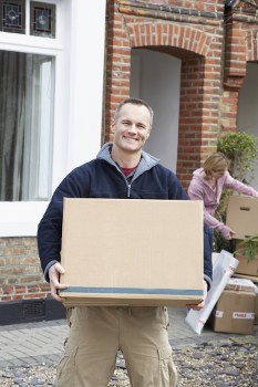 Local movers loading a home removal van in Stockwell