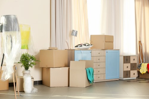 Removal team helping with a local move in Stockwell