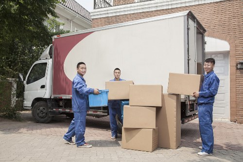 Removal team supporting a Stockwell home move with boxes and furniture