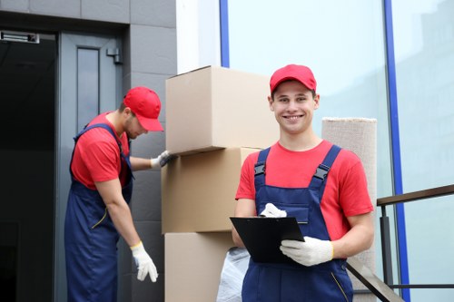 Local moving van handling household and business items in Stockwell