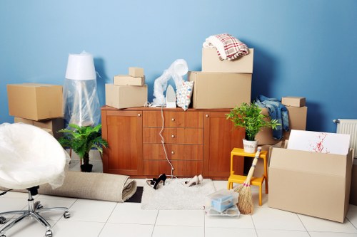 Office removals team planning a local move in Stockwell