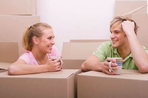 Removals van for a Stockwell flat move