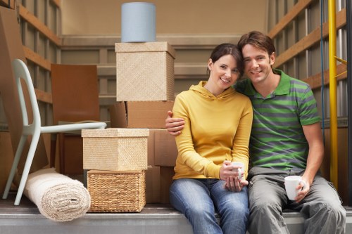 Moving truck service supporting a residential move in Stockwell
